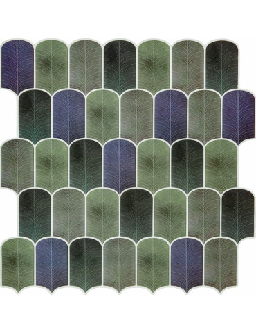 Самоклеюча поліуретанова плитка сіро-фіолетова мозаїка 305х305х1мм SW-00001194