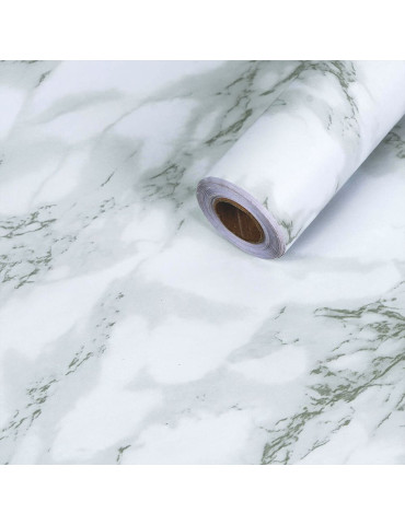 Самоклеюча плівка 0,45х10м х 0,07мм Білий мармур SW-00001207