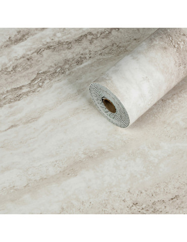 Самоклеюча вінілова плитка в рулоні 600х3000х2мм Перламутровий мармур Глянсова SW-00001283