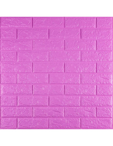 3D панель самоклеюча 700х770х5мм цегла Пурпурна (14-5) SW-00001334