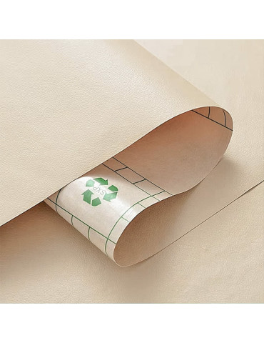 Самоклеюча екошкіра у рулоні 1.37х1м х 0.5мм Бежевий SW-00001346