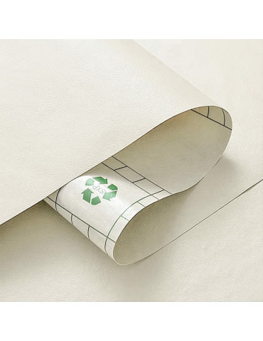 Самоклеюча екошкіра у рулоні 1.37х1м х 0.5мм Молочний (D) SW-00001348