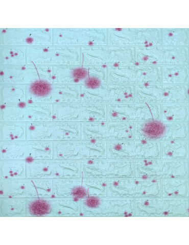 Самоклеюча 3D панель 700х770х4мм Блакитні кульбаби (322) SW-00001362