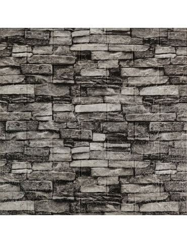 Самоклеюча 3D панель 700x770x3мм Графітовий (59-3) SW-00001481