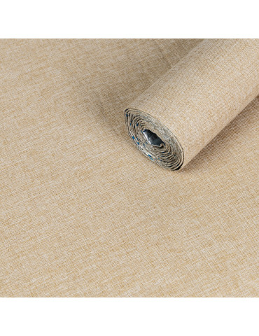 Лляні теплі шпалери на самоклейці 2800х650х2мм Пісочний меланж (D) SW-00001497