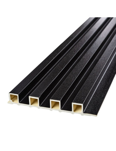 Рейка декоративна WPC стінова 3000х160х23мм Антрацит SW-00001532
