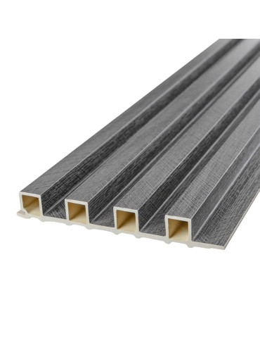 Рейка декоративна WPC стінова 3000х160х23мм Вугілля SW-00001534