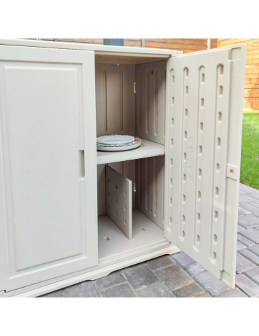 Пластикова тумба з полицею 82х41х93см SW-00001543