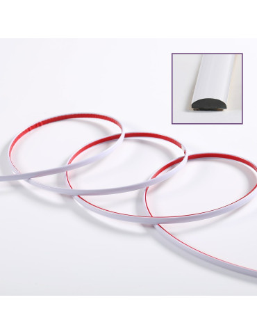 D-образний молдінг 3м х 8мм х 4мм Білий (D) SW-00001550