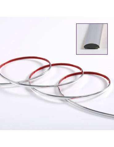 D-образний молдінг 3м х 8мм х 4мм Срібло (D) SW-00001552