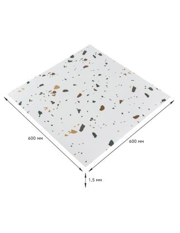 Самоклеюча LVT плитка 600х600х1.5мм (D) SW-00001592