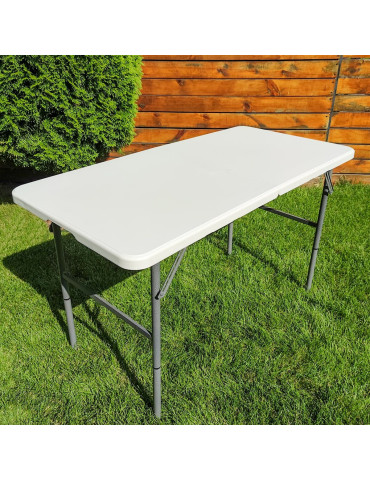 Складний стіл 122х61х74см (2 рівня регулювання висоти) SW-00001606