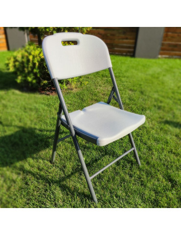 Складний стілець 47,5х59х86,5см Білий (стандартний тип) SW-00001607
