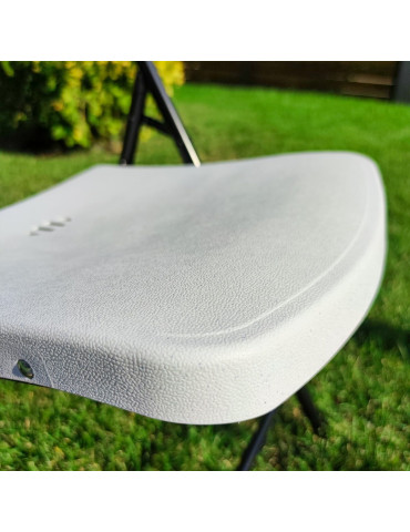 Складний стілець 46х52х79см Білий SW-00001609