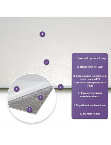 Самоклеюча стінова PET плитка 600х300х2мм SW-00001669