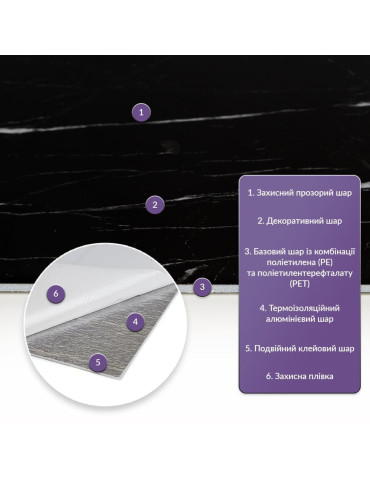 Самоклеюча стінова PET плитка 600х300х2мм SW-00001675