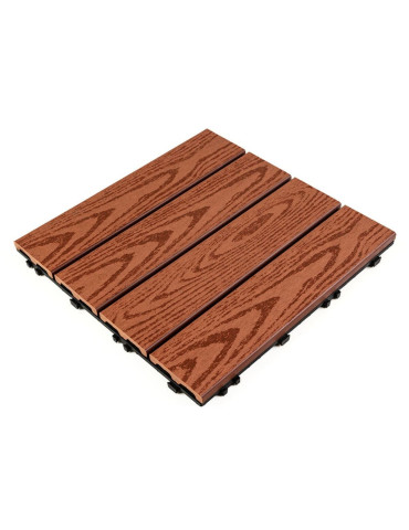 Композитна плитка WPC 30х30х2см Червоне дерево (D) SW-00001707