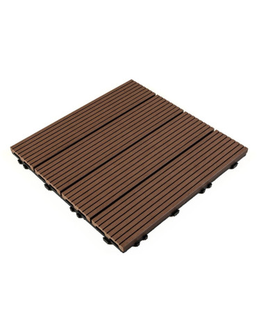Композитна плитка WPC 30х30х2см Каштан (D) SW-00001710