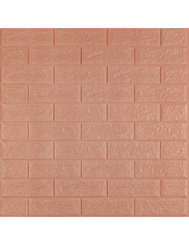 3D панель самоклеюча 700x770x3мм цегла Пудра SW-00001716