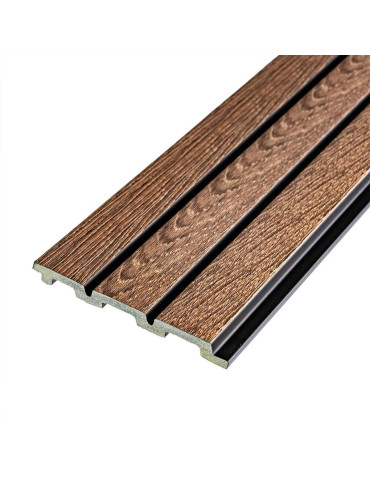 Рейка декоративна PS 2900х120х12мм Горіх SW-00001739