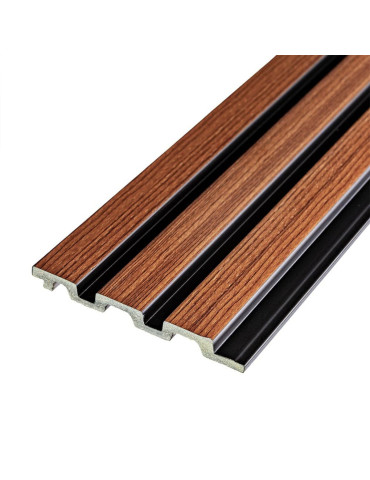 Рейка декоративна PS 2900х120х12мм Каштановий SW-00001743