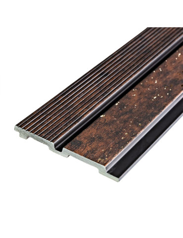 Рейка декоративна PS 2900х120х12мм Мідний із золотими вкрапленнями SW-00001747