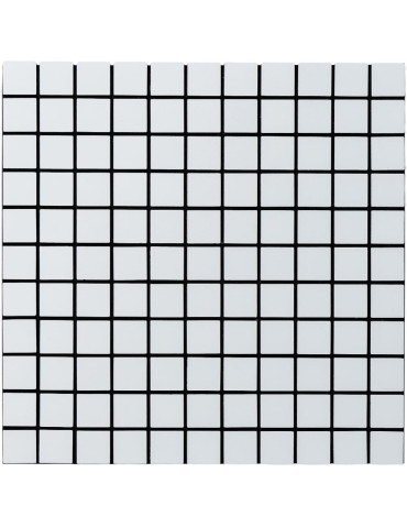 Самоклеюча алюмінієва плитка 300х300х3мм Біла мозайка SW-00001775