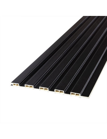 Рейка декоративна WPC стінова 3000х150х9мм Антрацит SW-00001869