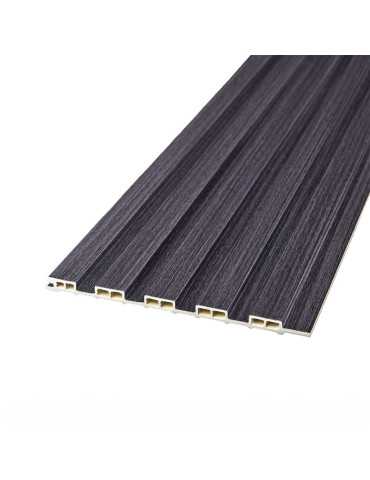 Рейка декоративна WPC стінова 3000х150х9мм Графіт SW-00001871