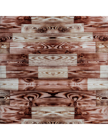 Панель стінова 700х700х3мм Червоне дерево SW-00001896