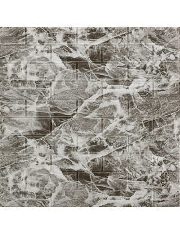 Панель стінова 3D 700х770х2мм (061-2) Мармур Чорний SW-00001912