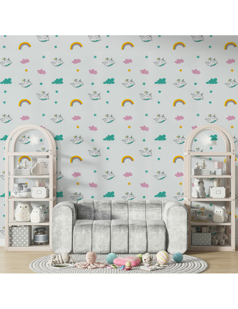 Самоклеючі шпалери 2800х500х1,5мм Єдиноріжки (D) SW-00001946