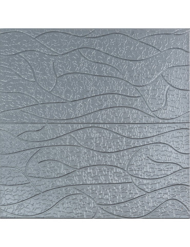 Панель 3D 700х700х6мм Срібло SW-00001951