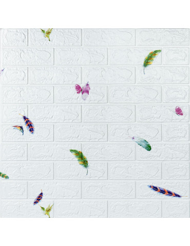 Панель 3D 700х770х3мм Пір'я SW-00001969