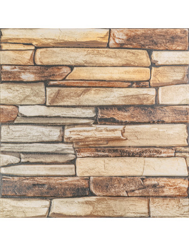 Панель стінова 3D 680х680х4мм Коричневий сланець SW-00002002