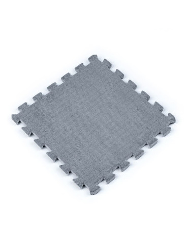 Підлога-пазл плюшевий 30х30х1см Світло-сірий (D) SW-00002080