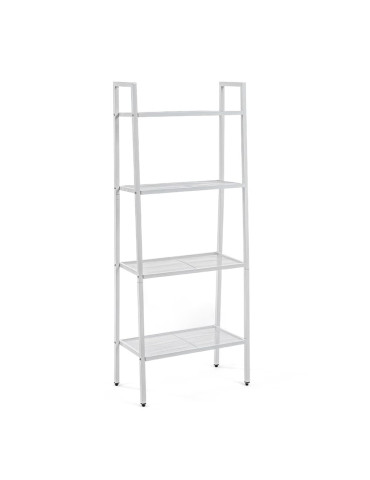 Стелаж-етажерка чотириярусний з металу 60х35х148см Білий SW-00002104