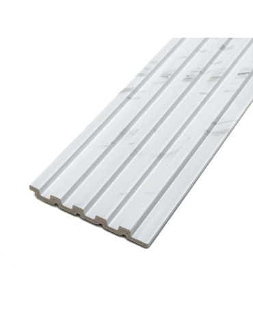 Рейка декоративна PS 2900х120х12мм Білий мармур SW-00002134