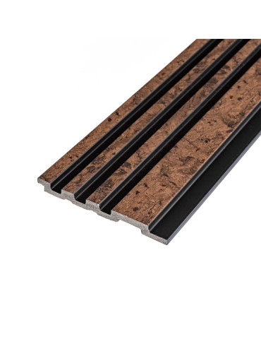 Рейка декоративна PS 2900х120х11мм Коричневий із золотими вкрапленнями SW-00002140-