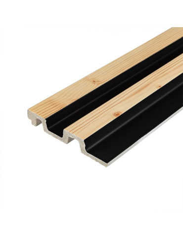 Рейка декоративна PS 2900х120х20мм Сосна з графітом SW-00002146