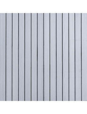 Покриття вінілове самоклеюче 3D рейки 600х600х2,8мм Білий графіт SW-00002193