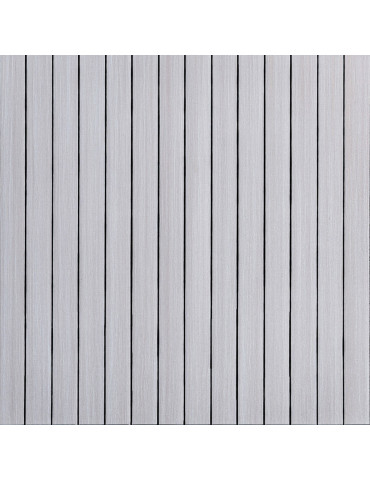 Покриття вінілове самоклеюче 3D рейки 600х600х2,8мм Кедр срібний SW-00002198