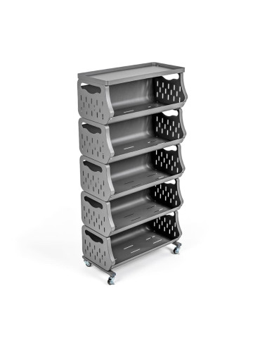 Стелаж універсальний для зберігання п'ятиярусний 60х30х123см SW-00002261