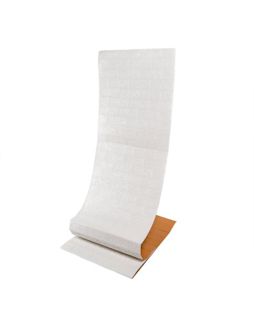 R001-2-20 Панель стінова в рулоні 3D 700х19600х2мм Біла Цегла SW-00002277