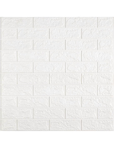 R001-2-20 Панель стінова в рулоні 3D 700х19600х2мм Біла Цегла SW-00002277