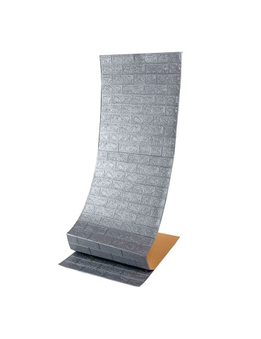 R017-2-20 Панель стінова у рулоні 3D 700х19600х2мм Срібло SW-00002278