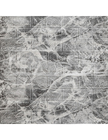 R061-2-20 Панель стінова у рулоні 3D 700х19600х2мм Мармур Чорний (D) SW-00002279