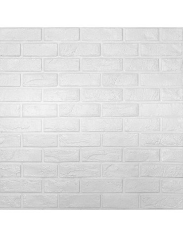 Самоклеюча 3D панель 700х800х8мм Камінь білий (196) SW-00000485