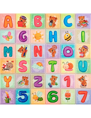 Набір панелей стінових 3D 700х1400х4мм Абетка (2шт) SW-00002352