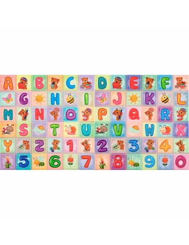 Набір панелей стінових 3D 700х1400х4мм Абетка (2шт) SW-00002352